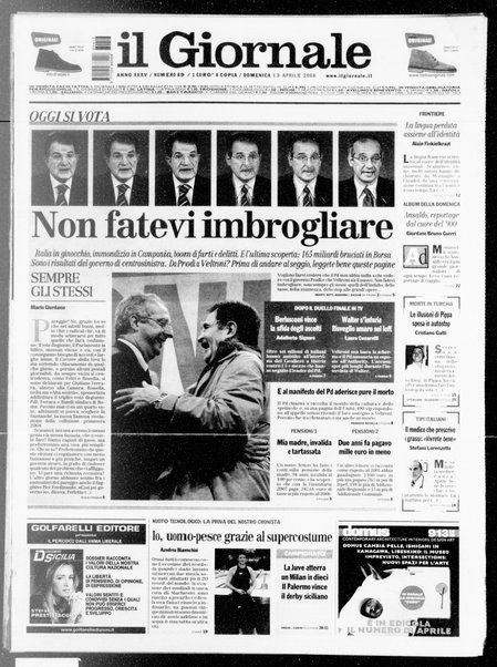 Il giornale : quotidiano del mattino